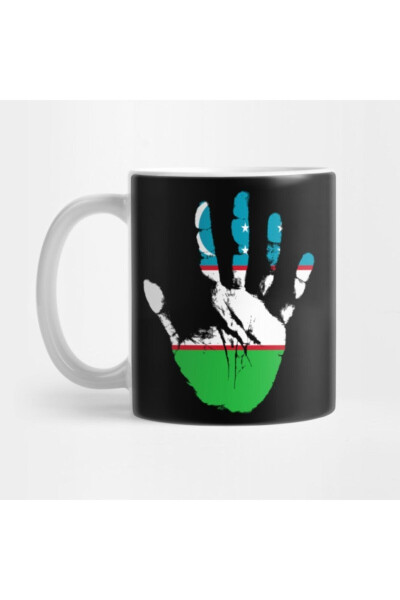 Uzbekistan Flag. Proud Uzbekistan Roots Kupa, Hediyelik, Çeyizlik, Sunumluk - 4