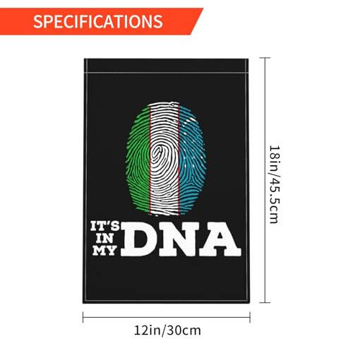 Özbekistan DNA'mda Bahçe Bayrakları Dış Mekanlar İçin 12x18 İnç Çift Taraflı Bahçe Bayrağı Ev Çim Dekor Bayrağı Tatil Mevsimsel Hoş Geldiniz Bayrakları - 6