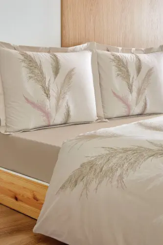 Özdilek Çift Kişilik Ranforce Nevresim Takımı Miscanthus Krem - 3