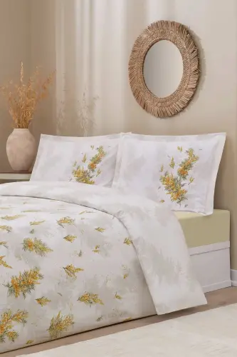 Özdilek Çift Kişilik Ranforce Nevresim Takımı Nilotica Sarı - 3