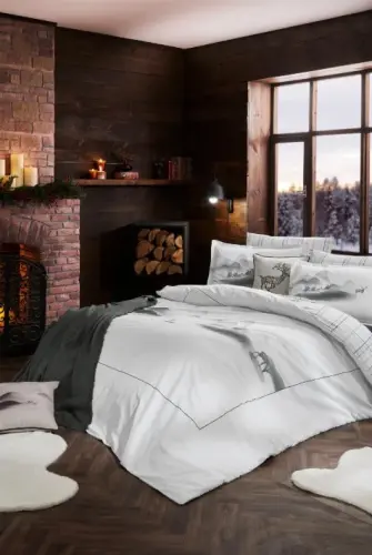 Özdilek Çift Kişilik Ranforce Nevresim Takımı Silince Winter - 1