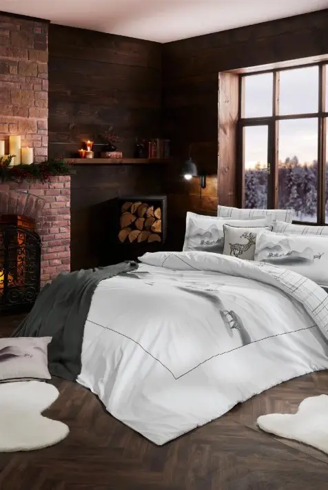 Özdilek Çift Kişilik Ranforce Nevresim Takımı Silince Winter - 1