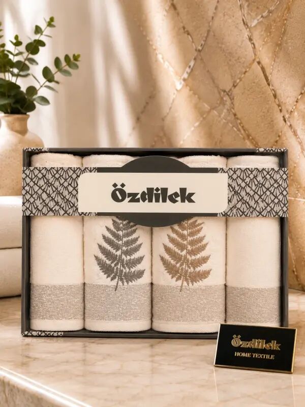 Özdilek Cotton Blıss Renkli 4Lü Kutulu Havlu - 1