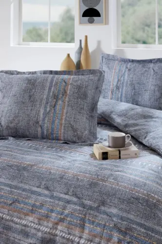 O'zdilek Denim Chift Kişilik Nevresim To'plami Kolorado Moviy - NEVRESIMDUNYASI (1)