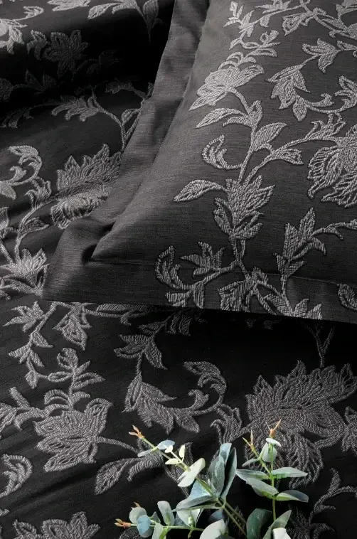 Özdilek Double Bed Ranforce Duvet Cover Set Barocco Anthracite - 3