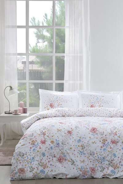 Ozdilek Double Ranforce Bedding Set Visteria White - 1