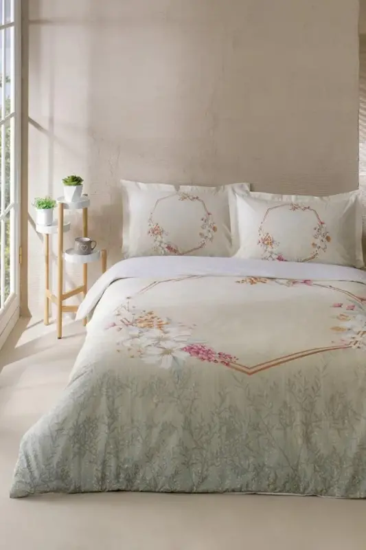 Ozdilek Double Ranforce Duvet Cover Set Candidum Cream - 1