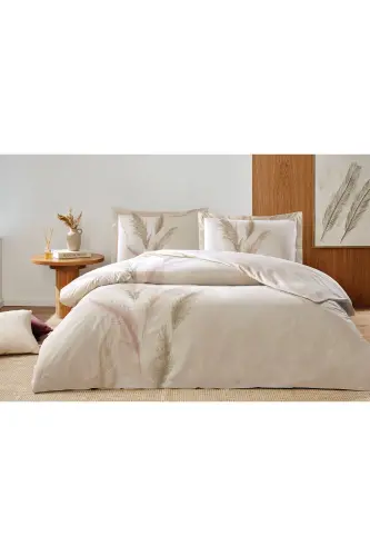 Özdilek Double Ranforce Duvet Cover Set Miscanthus Cream - 4