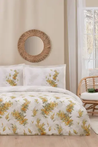Özdilek Double Ranforce Duvet Cover Set Nilotica Yellow - 1
