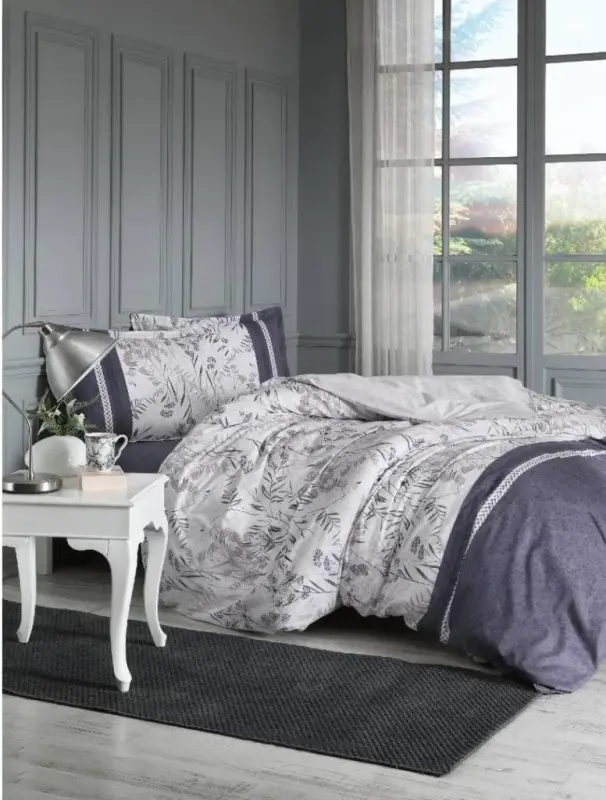 Özdilek Double Size Ranforce Bed Linen Set Branch White - 1