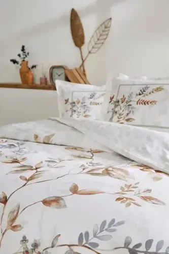 Özdilek Double Size Ranforce Bed Linen Set Cuivre Gray - NEVRESIMDUNYASI (1)