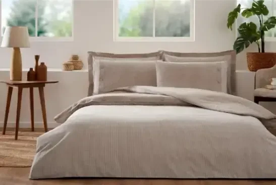 Özdilek Double Size Ranforce Bed Linen Set Natural Cappuccino - Modazone