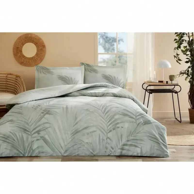 Özdilek Double Size Ranforce Bed Linen Set Ravenea Green - 1