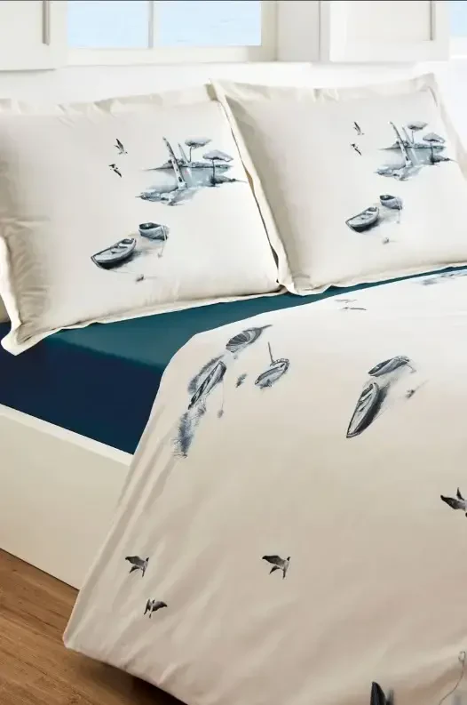 Özdilek Double Size Ranforce Bed Linen Set Rowboat - 3