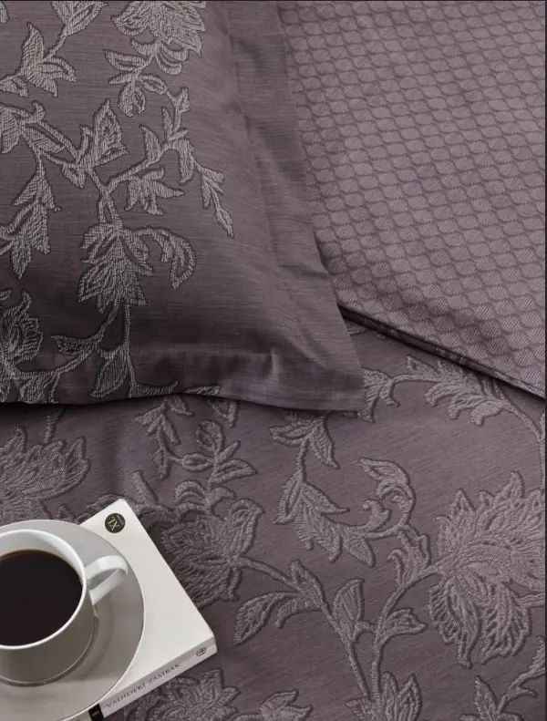 Özdilek Double Size Ranforce Duvet Cover Set Borocco Plum - 3