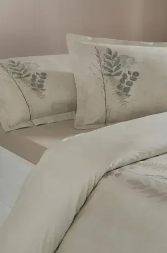Özdilek Double Size Ranforce Duvet Cover Set Conium Cream - 3