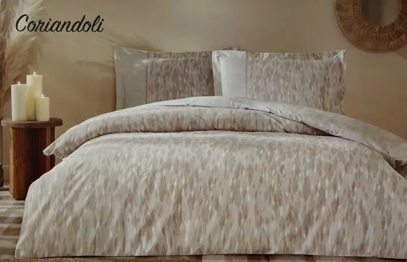 Özdilek Double Size Ranforce Duvet Cover Set Coriandoli Salmon - NEVRESIMDUNYASI