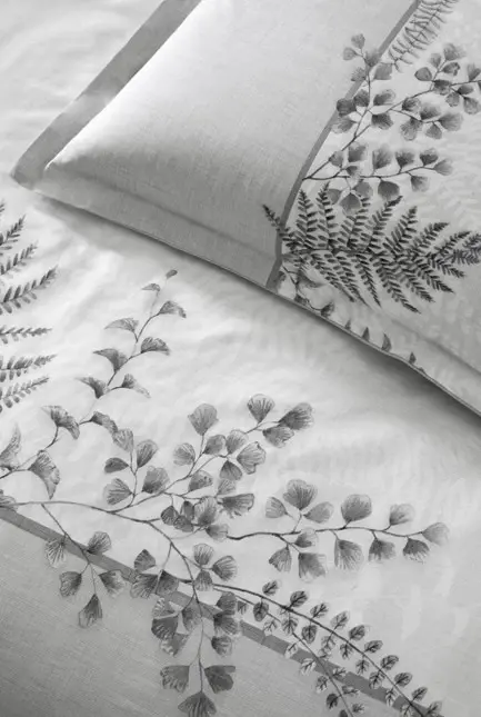 Özdilek Double Size Ranforce Duvet Cover Set Helecho Grey - 2