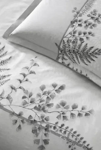 Özdilek Double Size Ranforce Duvet Cover Set Helecho Grey - 2