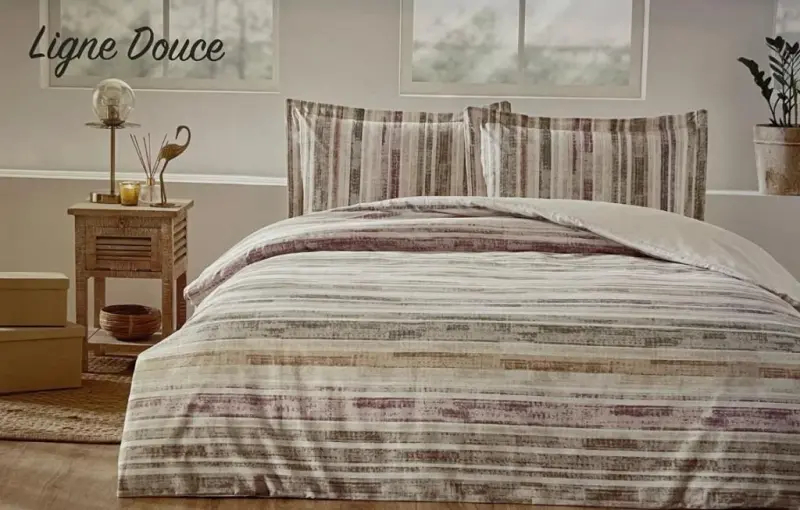 Özdilek Double Size Ranforce Duvet Cover Set Ligne Douce Cream - 1