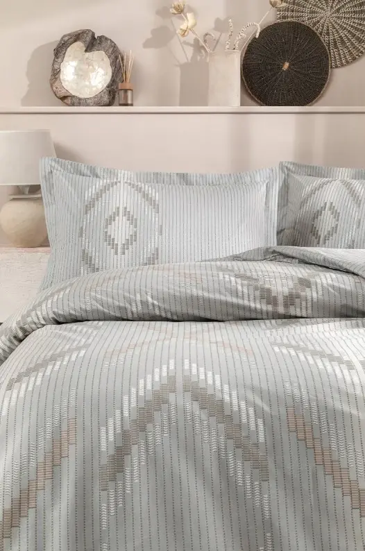 Özdilek Double Size Ranforce Duvet Cover Set Linea Ethnica Cream - 2