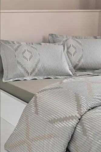 Özdilek Double Size Ranforce Duvet Cover Set Linea Ethnica Cream - 3
