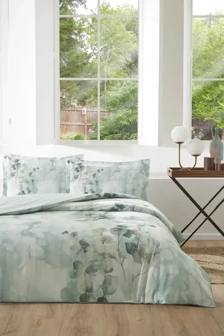 Özdilek Double Size Ranforce Duvet Cover Set Nature Drip Green - 1