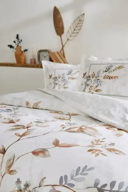 Özdilek Juft Kiyimlik Ranfors Nevresim To'plami Cuivre Kulrang - 2