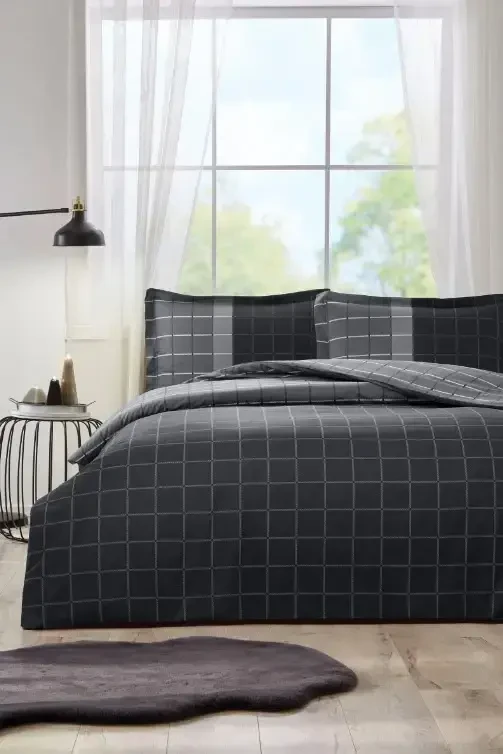 Özdilek Masculine Double Duvet Cover Set Nera Black - 1