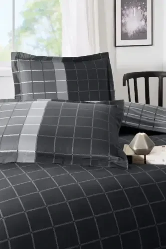 Özdilek Masculine Double Duvet Cover Set Nera Black - 2