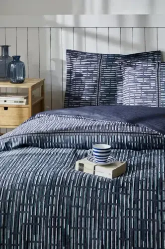 Özdilek Maskülen Çift Kişilik Nevresim Takımı Modra Mavi - 2