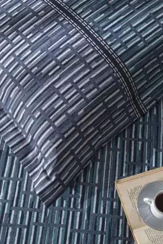 Özdilek Maskülen Çift Kişilik Nevresim Takımı Modra Mavi - 3