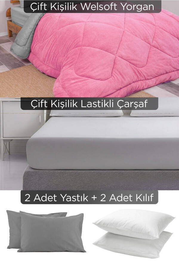 Özel Çantali 6 Parça Welsoft Yorgan Seti Çift Kişilik - 2