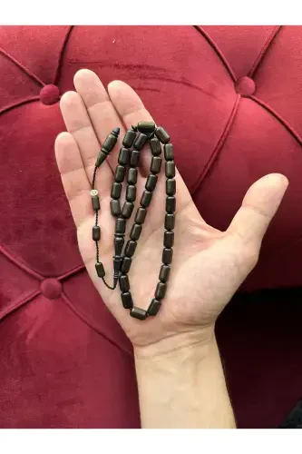 Özel Yazılı, Özel Kutulu Abanoz Ağacı Tesbih Usta İmzalı Erkek Hediye Sertifikalı Kişiye Özel İsimli-abanoz - 5