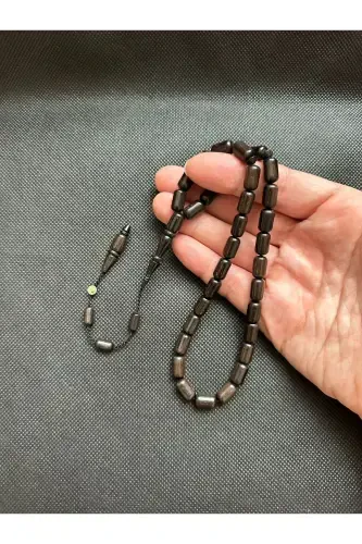 Özel Yazılı, Özel Kutulu Abanoz Ağacı Tesbih Usta İmzalı Erkek Hediye Sertifikalı Kişiye Özel İsimli-abanoz - 6