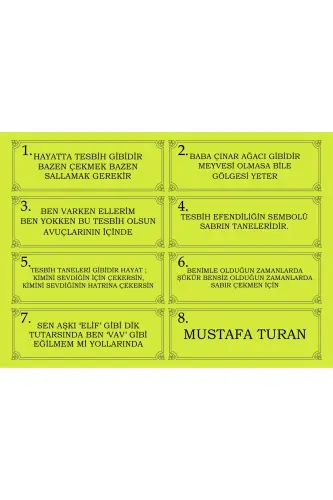 Özel Yazılı, Özel Kutulu Altın Parçacıklı Tesbih Erkek Hediye Sertifikalı Kişiye Özel İsimli - açık turuncu - 4