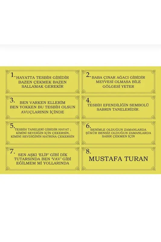 Özel Yazılı, Özel Kutulu Kuka Tesbih Usta İmzalı Erkek Hediye Sertifikalı Kişiye Özel İsimli - kuka kahverengi - 4