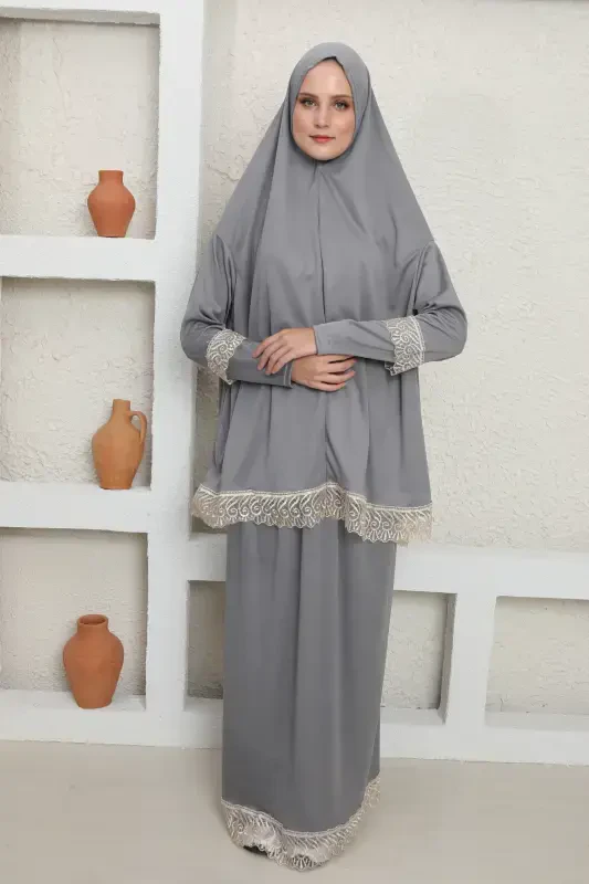 O'zidan türbanlı ayollar namoz libosi-Kulrang - KUTAY COLLECTION