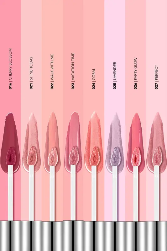 Oziqlantiruvchi lablar uchun jilo - Dewy Lip Glaze - 024 Coral-8682536069441-MARJON - 8