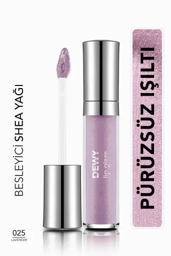 Oziqlantiruvchi lablar uchun jilo - Dewy Lip Glaze - 025 Lavende-8682536069465-LİLA 