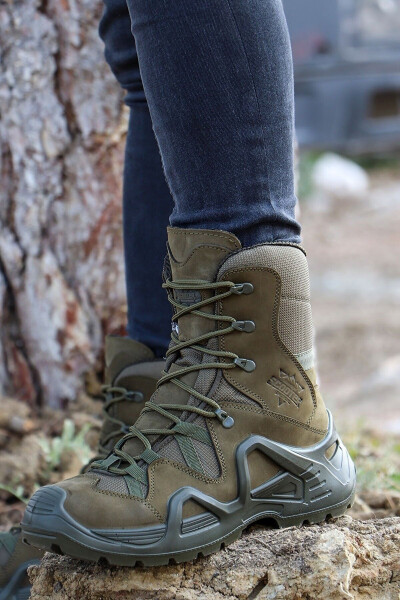 P1490nh Men's Khaki Waterproof Tactical Military Boots Meridian - 4