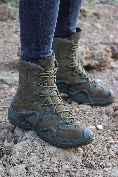 P1490nh Men's Khaki Waterproof Tactical Military Boots Meridian - 5