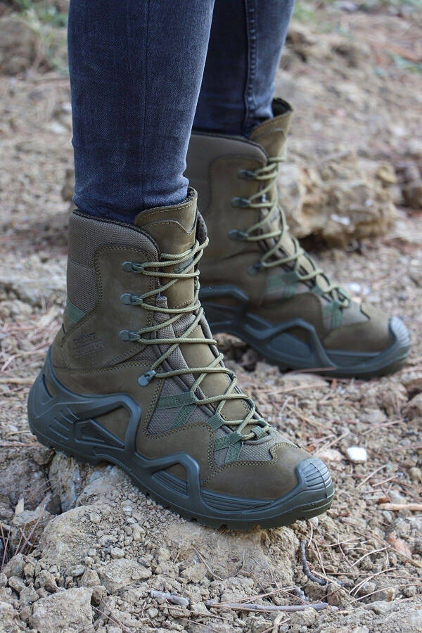 P1490nh Men's Khaki Waterproof Tactical Military Boots Meridian - 5