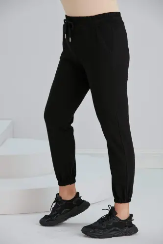 Paçasi lastikli katta qora sport shim - 3