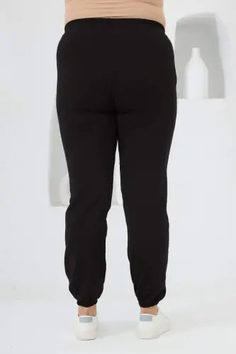 Paçasi lastikli katta qora sport shim - 4