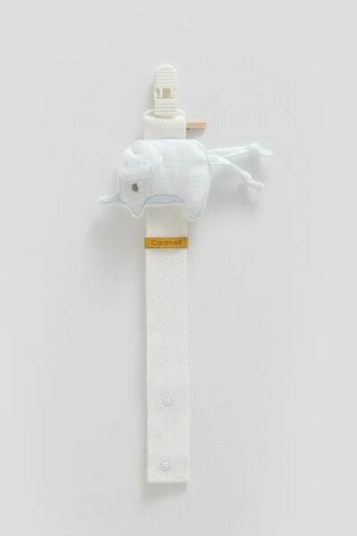 Pacifier Clip FIL Figure Compatible with Newborn Babies and 0-18 Months BLUE - CARAMELL