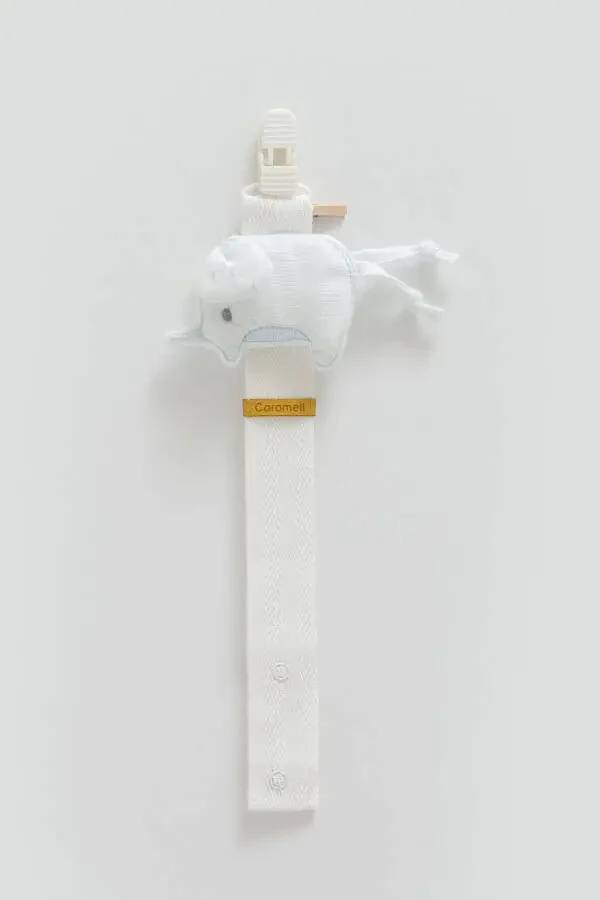 Pacifier Clip FIL Figure Compatible with Newborn Babies and 0-18 Months BLUE - 1