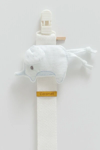 Pacifier Clip FIL Figure Compatible with Newborn Babies and 0-18 Months BLUE - CARAMELL (1)