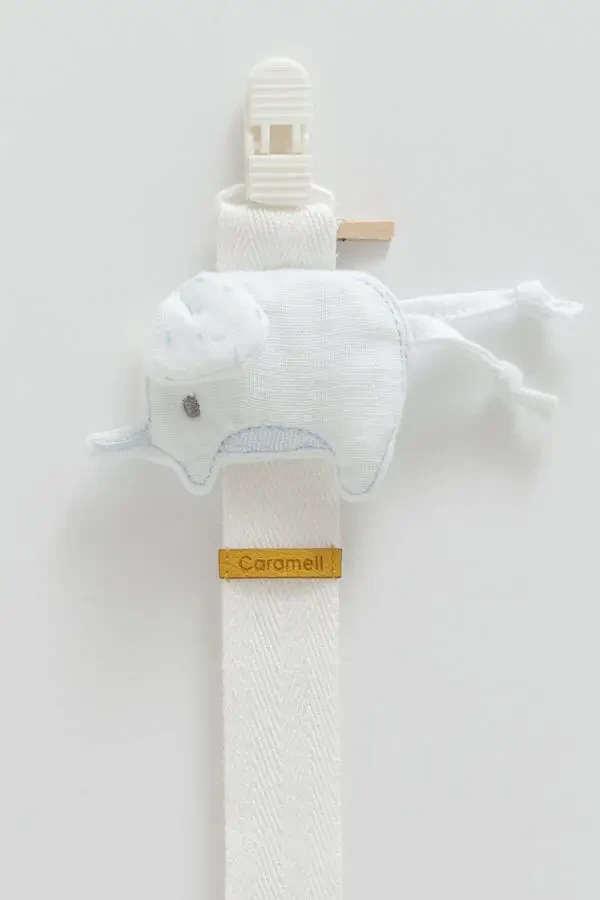 Pacifier Clip FIL Figure Compatible with Newborn Babies and 0-18 Months BLUE - 2