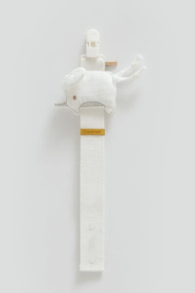 Pacifier Clip FIL Figure Compatible with Newborn Babies and 0-18 Months GRAY COLOR - 1